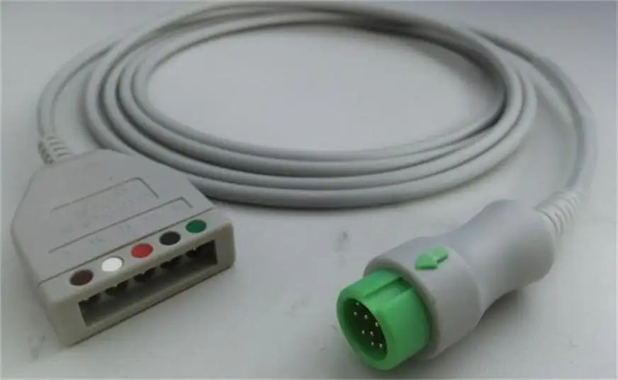 Для нового магистрального кабеля Mindray T5 T6 T8 12 контактов ecg 3-lead 5 lead с 1K ohm Резистор