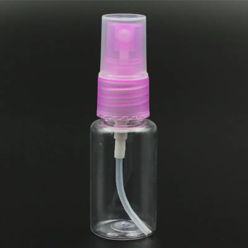 50 шт./лот 15 мл ПЭТ портативный прозрачный распылитель для духов увлажняющий