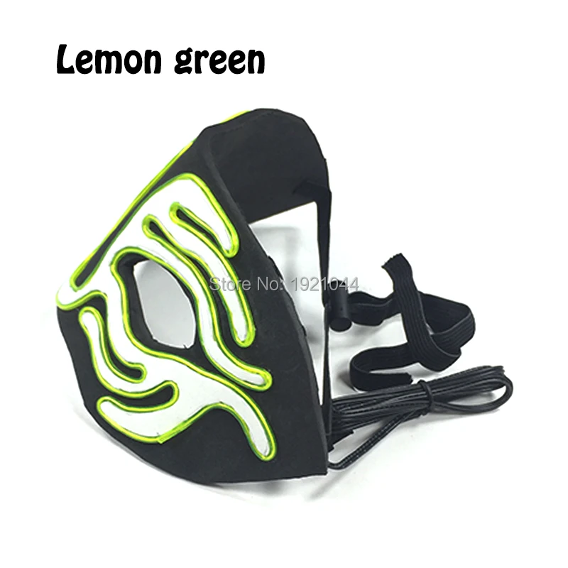 YEAHUI Original Design EVA Flashing Mask Prom Led Luminous Handmade Funny for Holiday Lighting Event Party Decoration | Дом и сад