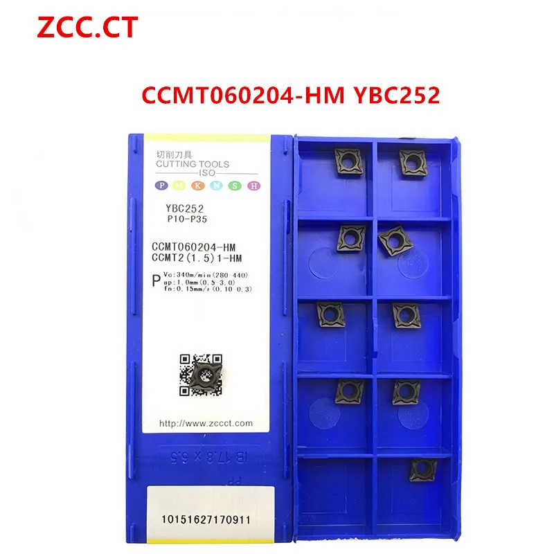 ZCC.CT 10P CCMT060204 / 09T3 120408 HM 53 HR YBC252 индексируемый поворотный инструмент вставка с ЧПУ