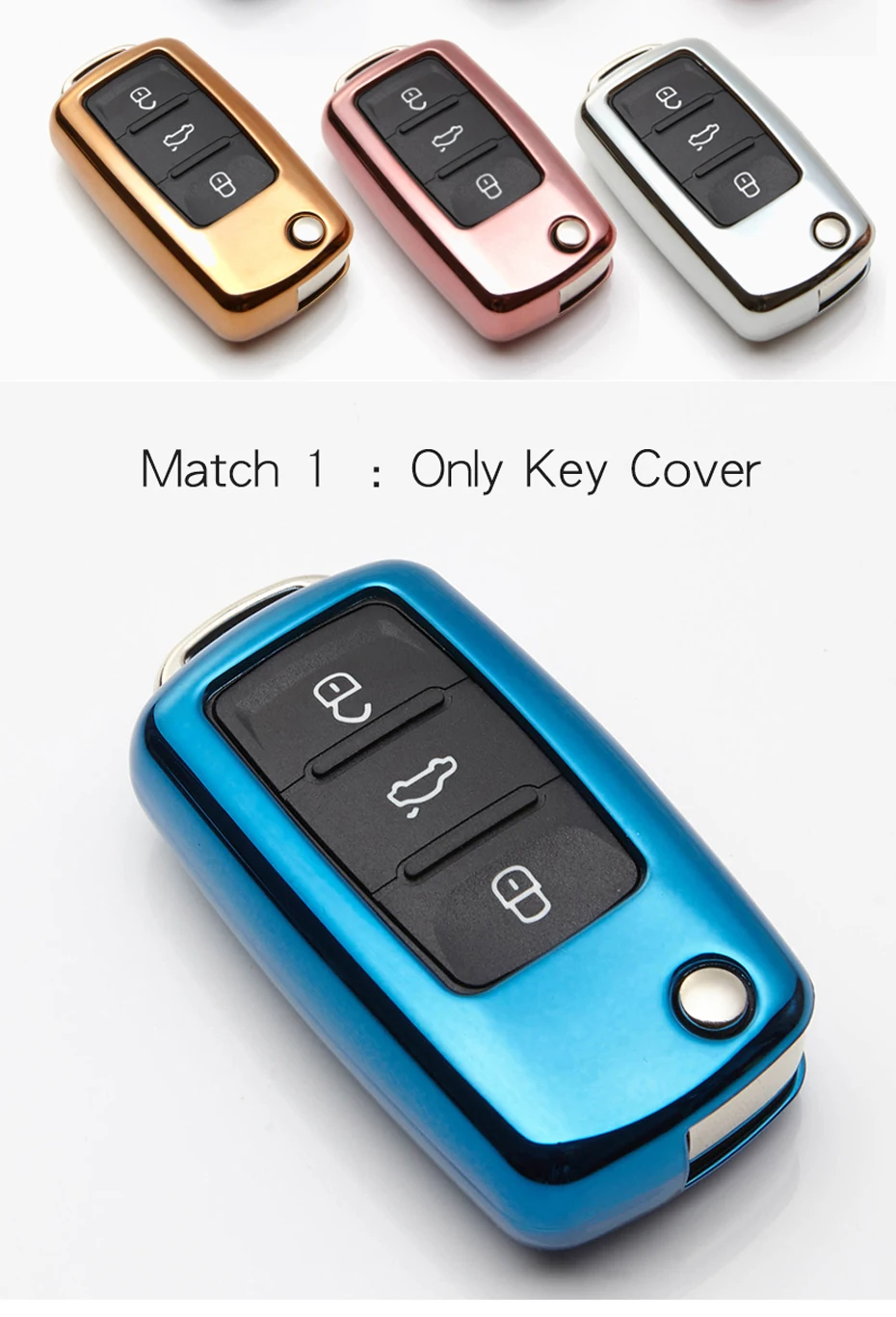 KUKAKEY 6 цветов ТПУ автомобильный чехол для ключей для Volkswagen Polo, Golf Passat Touareg Tiguan ключ сумка в виде ракушки держатель Брелоки Брелок