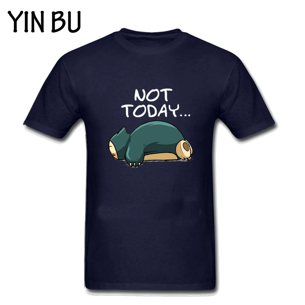 Футболки Snorlax Покемон кроссовер Zelda Poke Not Today мужские белые футболки с короткими