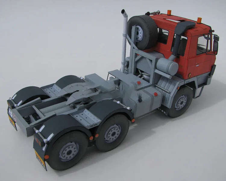1:32 Taituo T815 6x6 NTH тяжелый грузовик Бумажная модель Военные Вентиляторы|Настольные