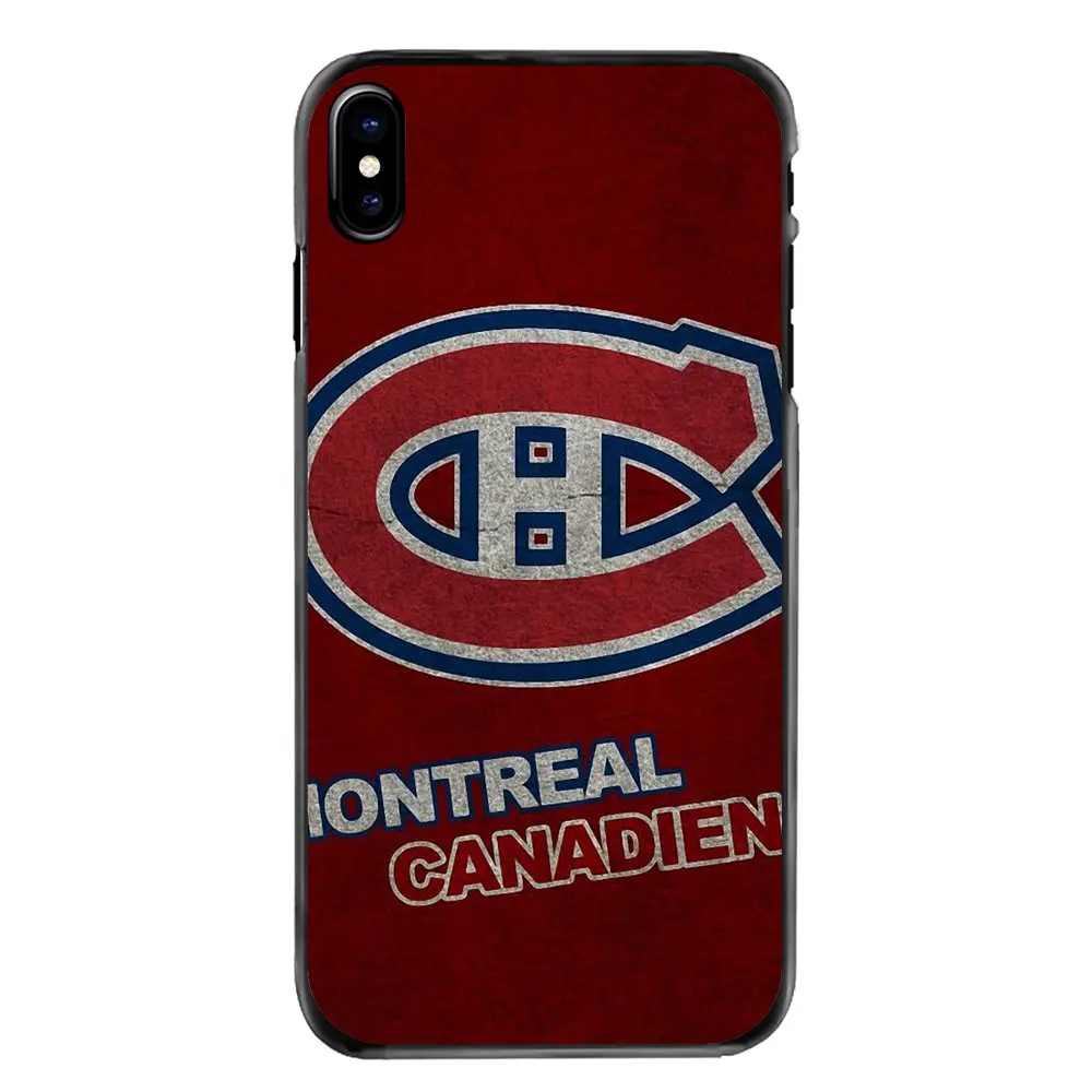 CH Montreal Canadiens Flag Logo Hockey Team For iPhone 4 4S 5 5S 5C SE 6 6S 7 8 Plus X XR XS Max iPod Touch Phone Bag Case |