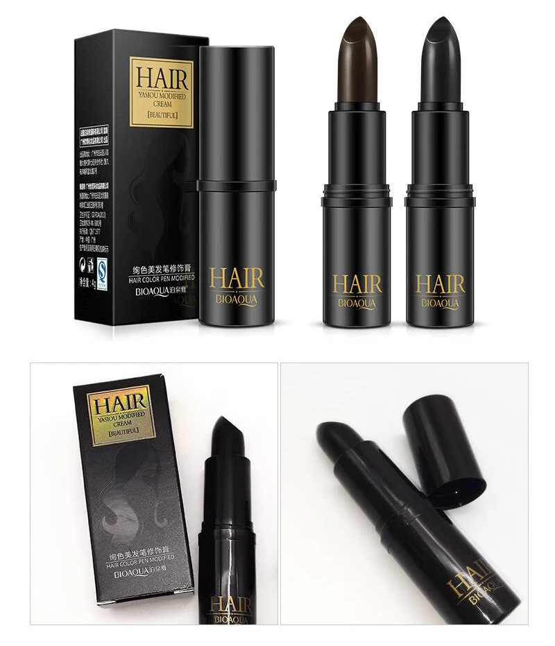 Мгновенное покрытие седых корней модификация цвета волос кремовая палочка