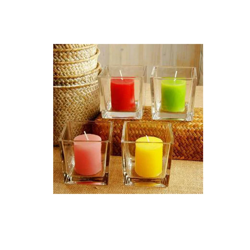 Стеклянная квадратная гидропонная ваза для цветочных горшков декоративная