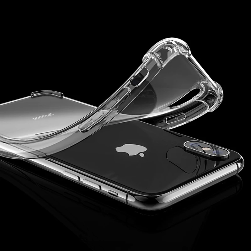 Модный противоударный бампер прозрачный силиконовый чехол для телефона iPhone 11 Pro