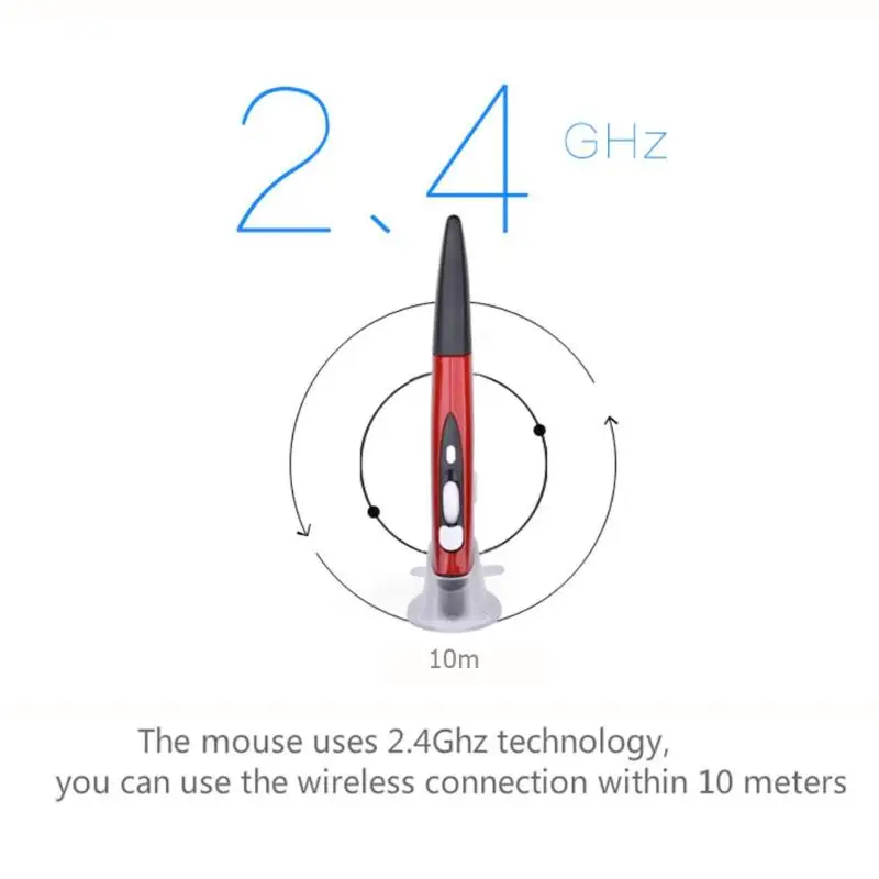 2,4G Беспроводная USB оптическая ручка-Презентер, мышь, регулируемая, 1600 dpi, 4 клавиши, мини-мыши для планшетов, ноутбуков, ПК, настольных смарт-ТВ-приставок