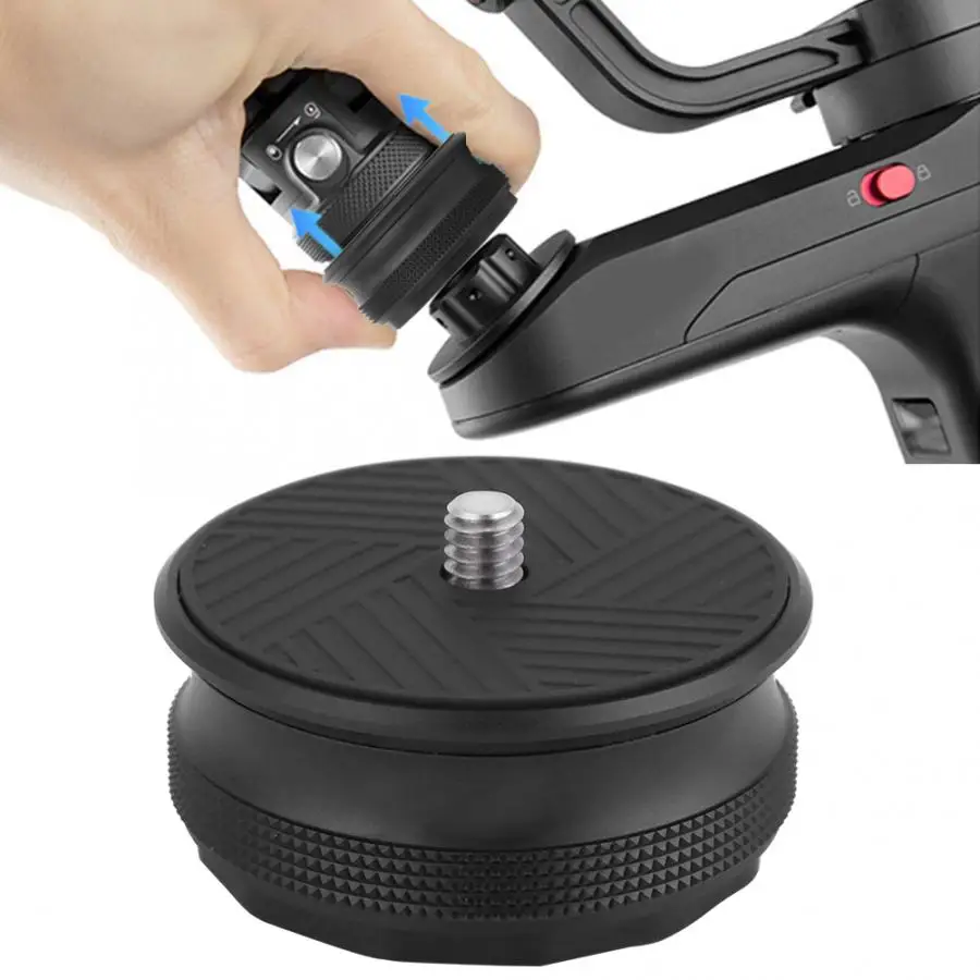 Быстрая настройка выпуска мини адаптер 1/4 ''винт для Zhiyun кран 3 лаборатория Gimbal стабилизатор Quick Release дизайн