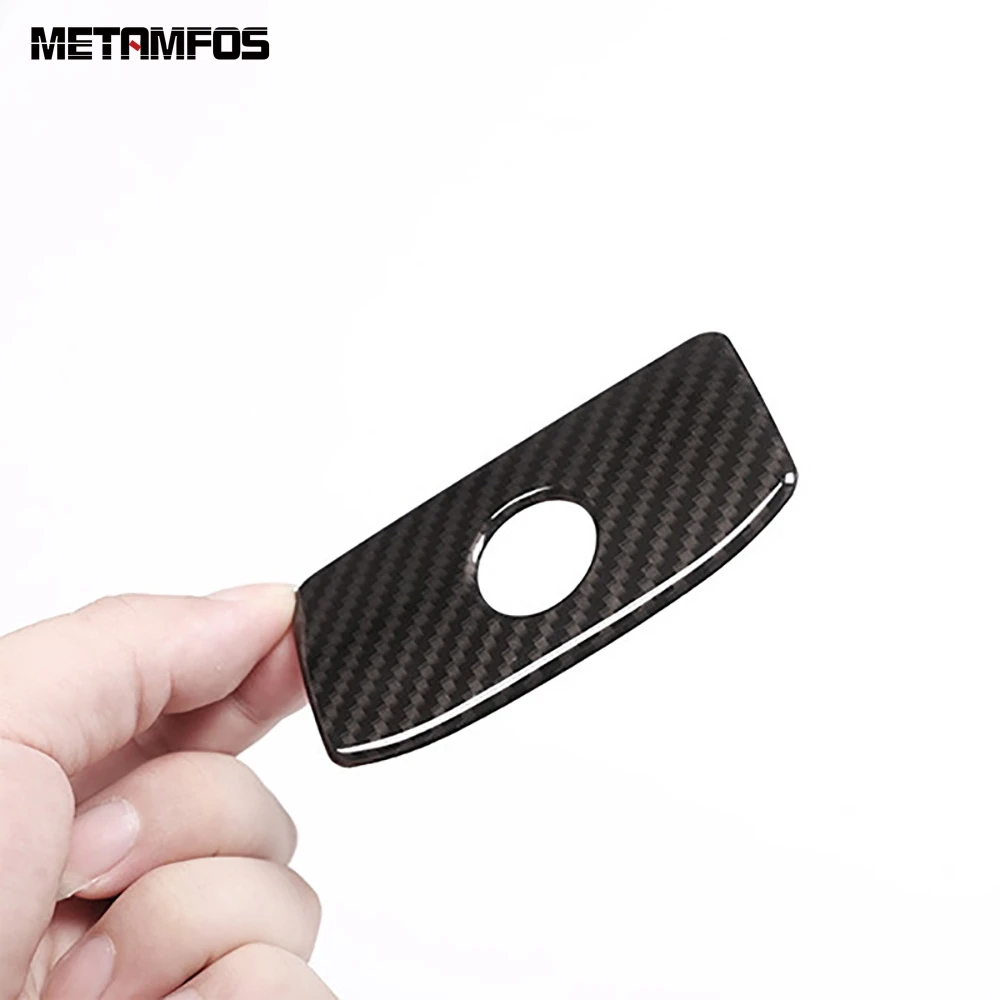 For Jaguar F-PACE XE XF 2016-2019 Carbon Fiber Glove Locker Storage Box Door Handle Cover Trim Decoration Inner Car Accessories |