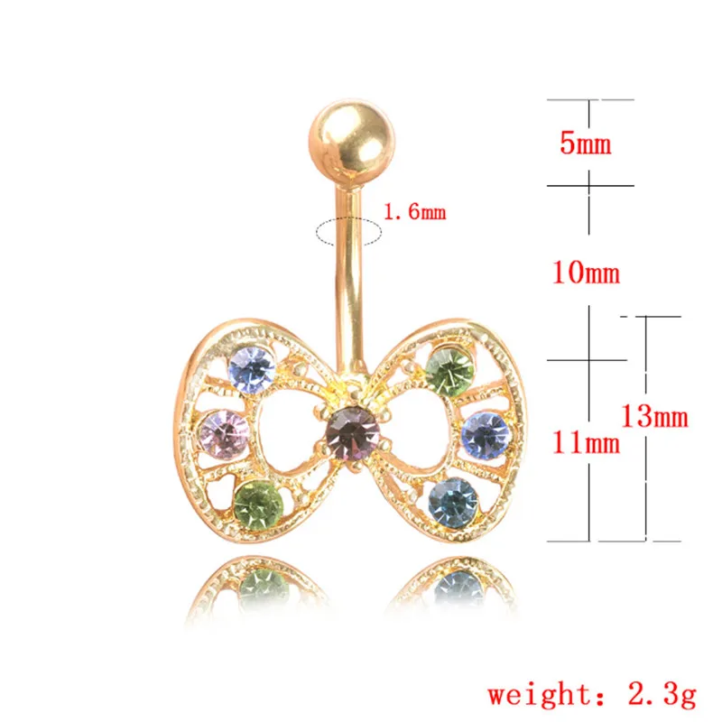 Женское кольцо с пупком на пупок из хирургической стали украшение для пирсинга