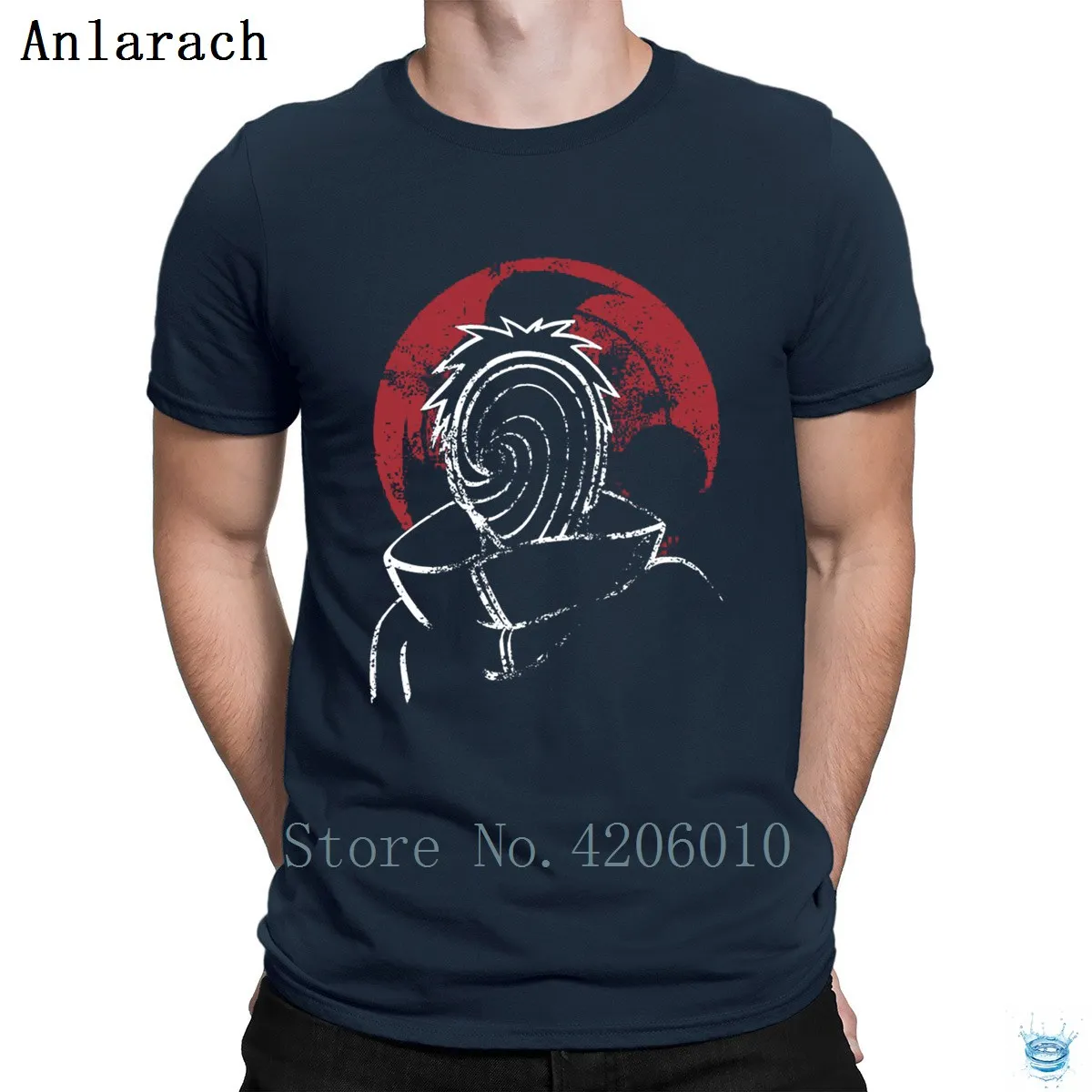 Akatsuki Tobi Дешевые Летние Стильные Веселые новые модные футболки для мужчин с