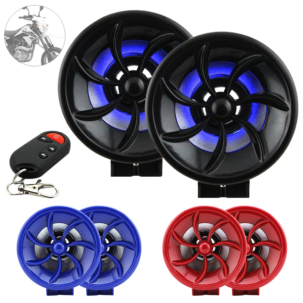 Bluetooth Водонепроницаемая Противоугонная звуковая система для мотоцикла MP3 FM радио