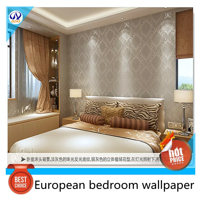

Last week free shipping European style for bedroom background wallpaper non-woven deep embossed wallpaper roll