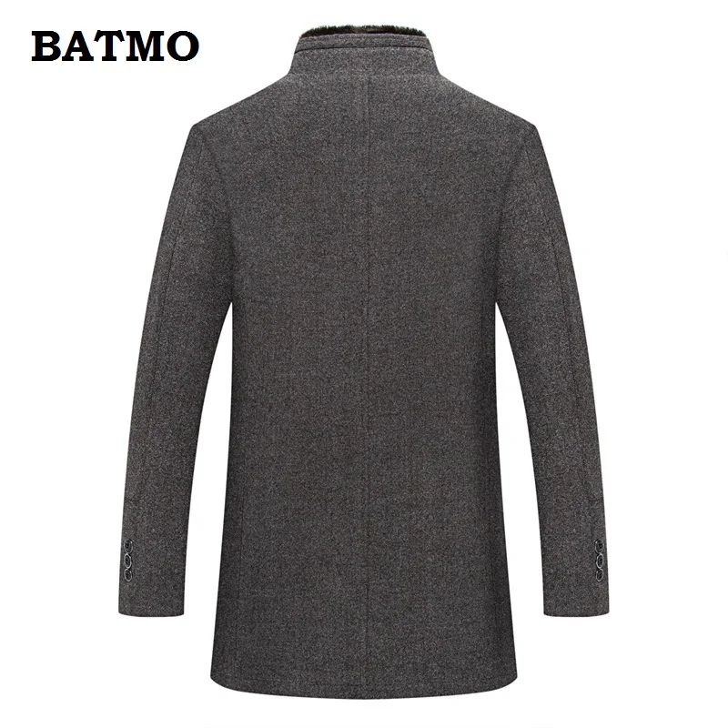 BATMO 2019 Новое поступление Зимний высококачественный шерстяной Теплый Тренч для