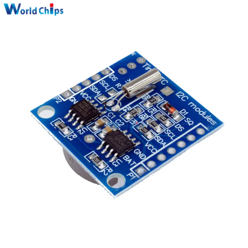 Модуль часов реального времени IIC/I2C RTC DS1307 AT24C32 для Arduino 51 AVR ARM PIC 2 9*2 6 см без батареи