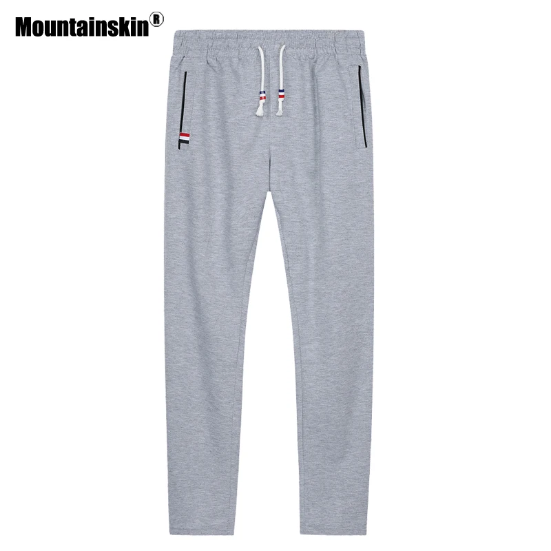 Мужские трикотажные спортивные брюки Mountainskin повседневные штаны для фитнеса с