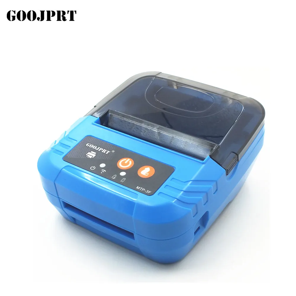 Синий Pos-терминал 80 мм Bluetooth 4,0 Android 4,0 pos чековый термопринтер Счетная машина для супермаркета EU/US/UK вилка - Цвет: Синий