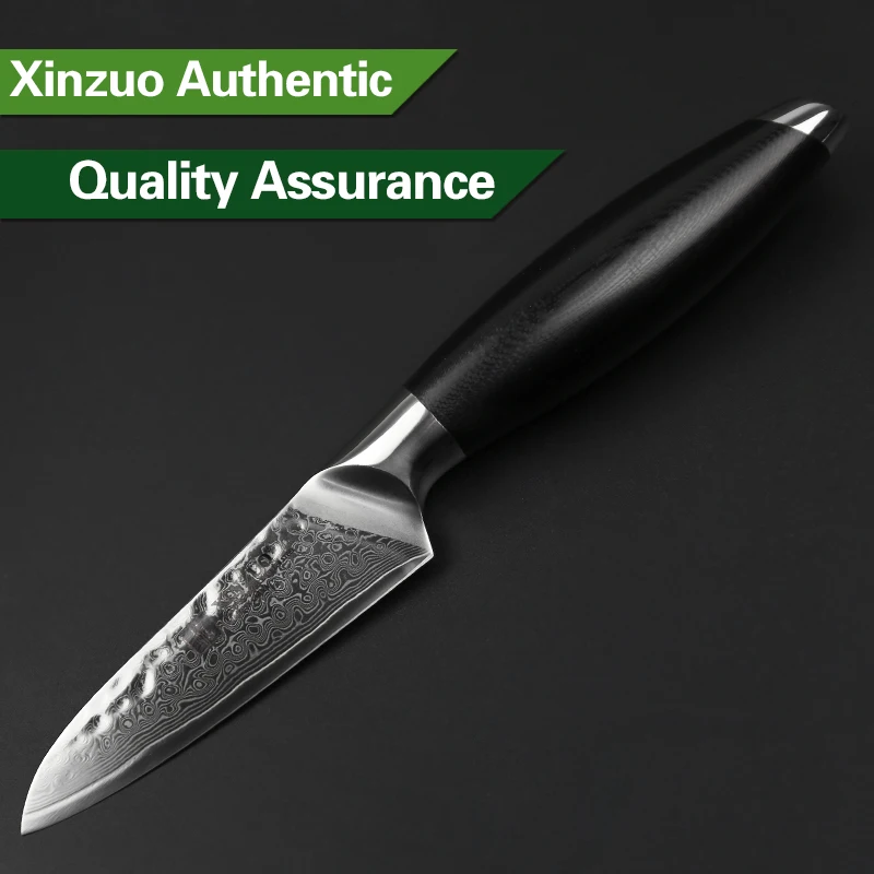 XINZUO 3 5 ''нож для очистки овощей vg10 Дамасская сталь китайские кухонные ножи нож