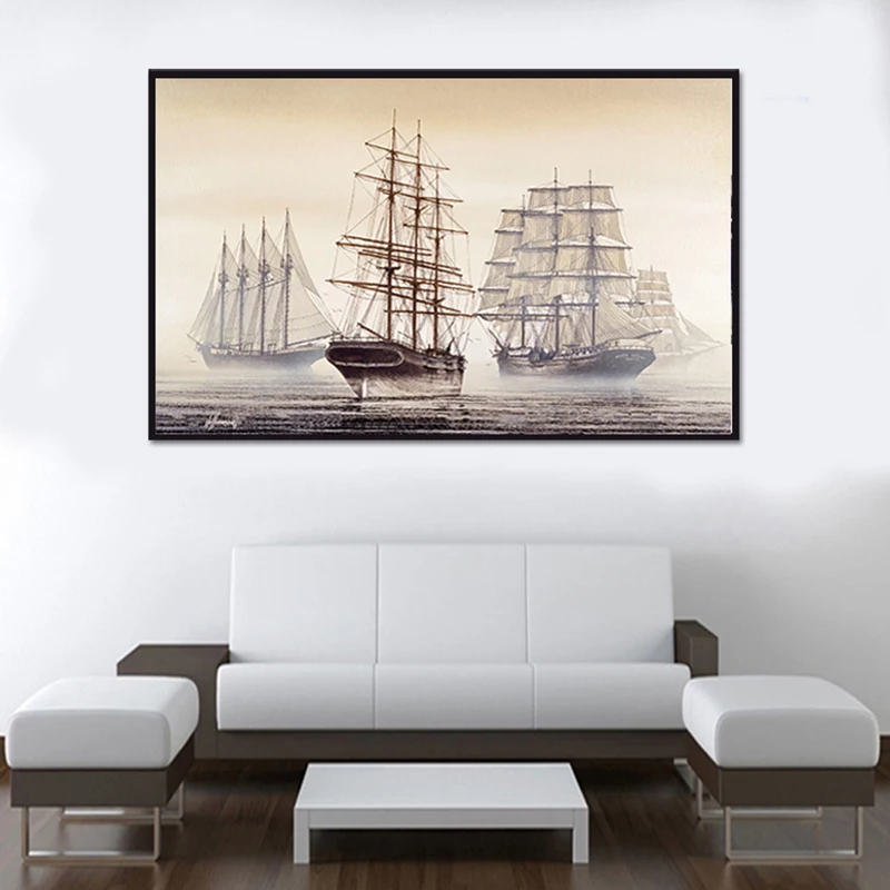 1 шт. Настенная картина в рамке подарок украшение для дома холст принт живопись