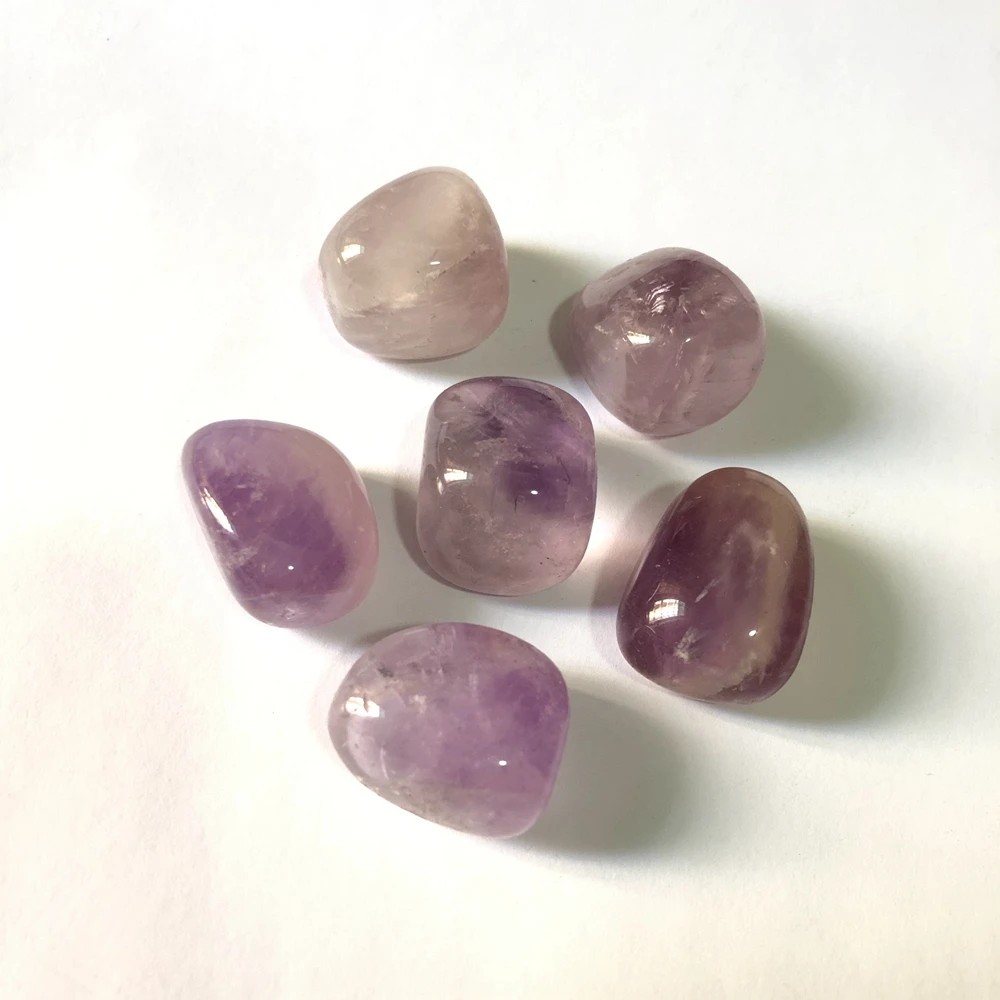 Оптовая продажа драгоценные камни 3 шт./лот натуральный аметист лаванды лечебный