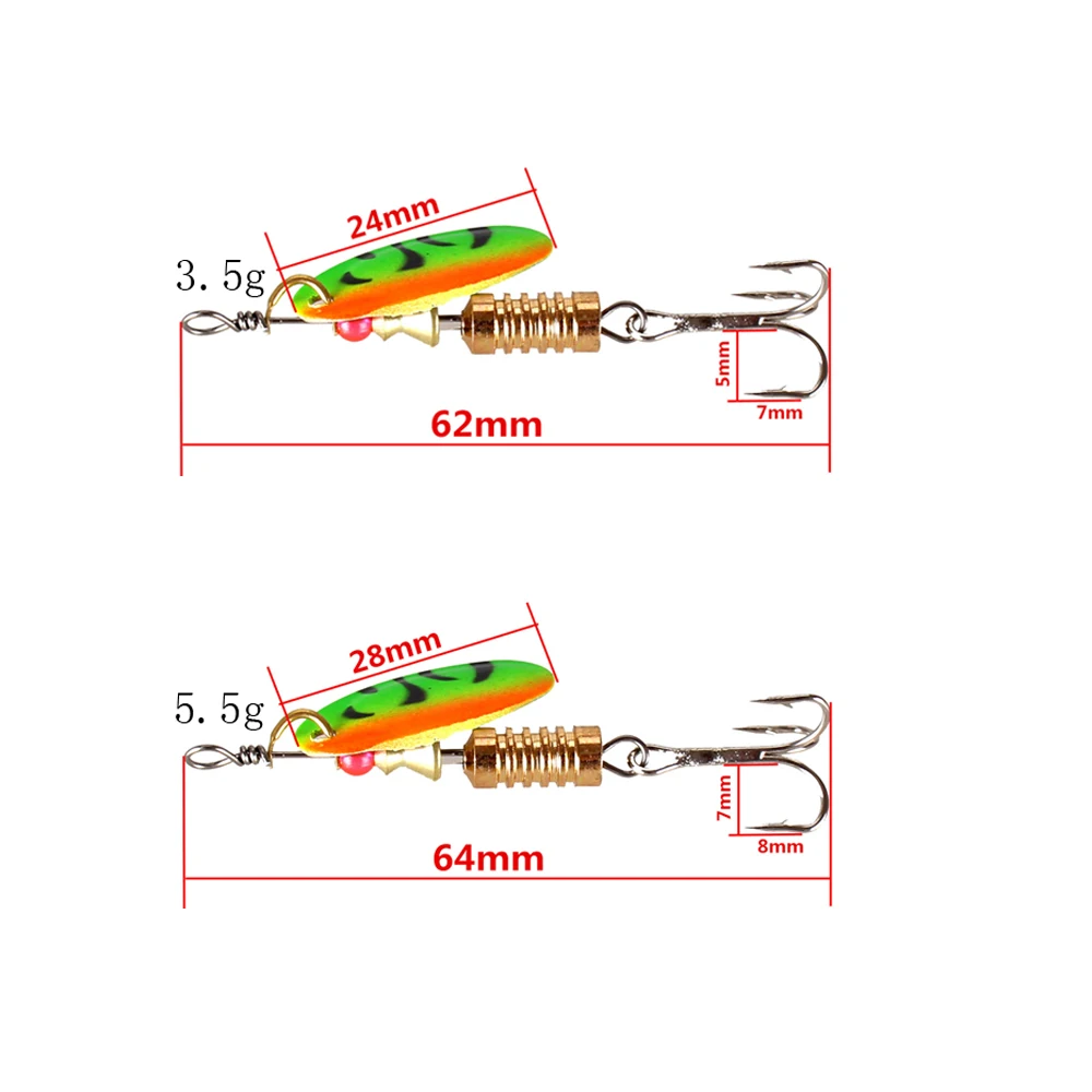 DNDYUJU 5Pcs/lot Spoon Lure Hard Bait Spinner Isca Artificial Metal Fishing Tackle | Спорт и развлечения