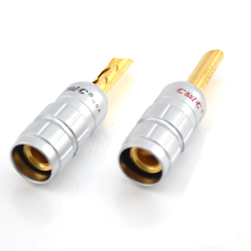 CMC Чистый медный кабель динамика банановые Вилки Аудио ранг разъем|audio grade|speaker cable