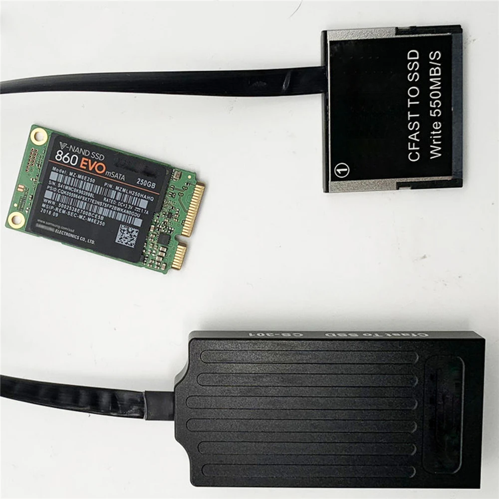 CFAST 2 0 на SSD карточка MSATA адаптер конвертер Цифрового Фотоаппарата CANON C200 C300 XC10 1DX2