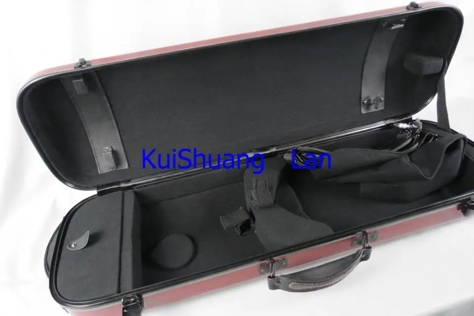 

High quality glass fiber red colour reinforced plastic violin case
