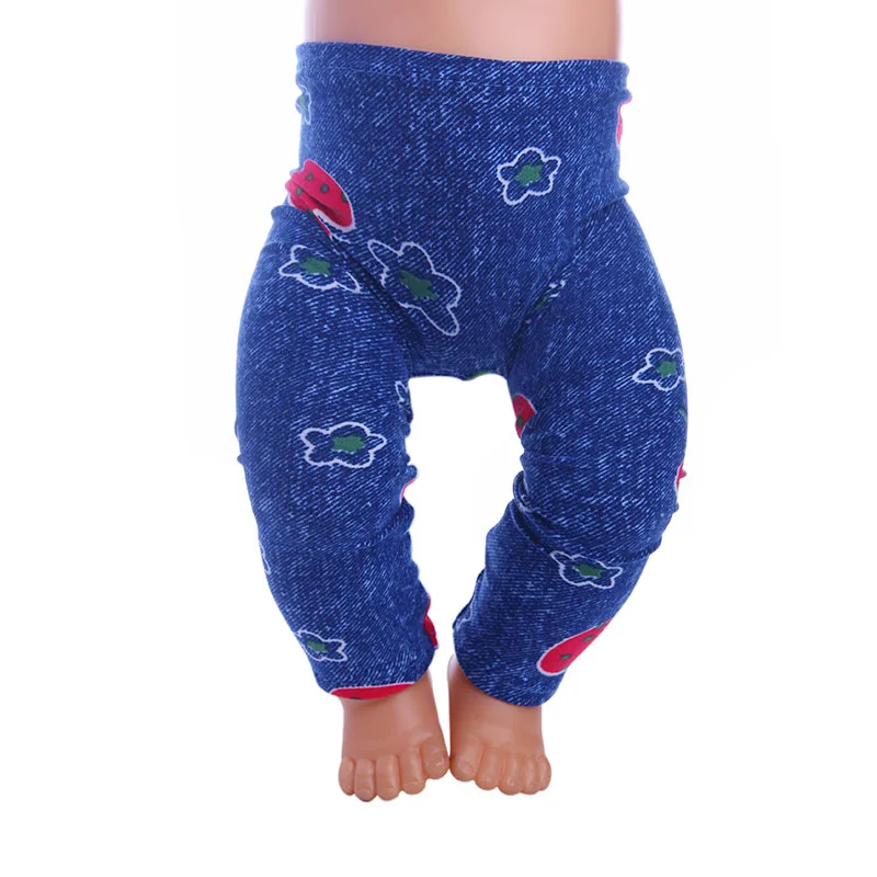 Клубничные Темно-Синие леггинсы подходят для куклы 18 дюймов кукла zaps 43 см.