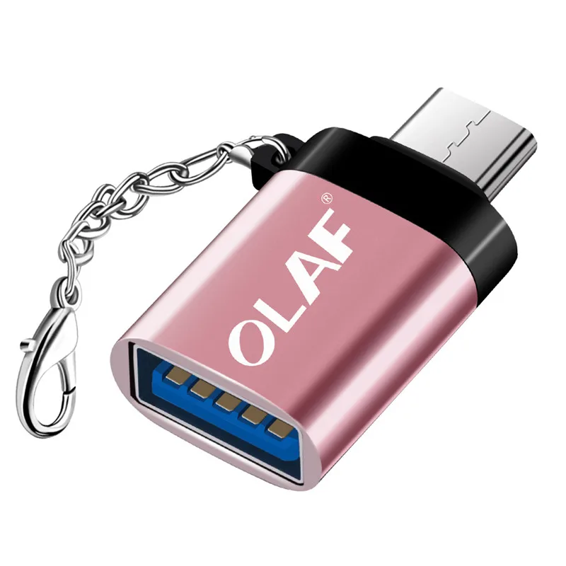 Rose Gold Олаф OTG Micro USB кабель адаптер для Xiaomi Redmi Note samsung Android зарядный конвертер USB 2,0 Microusb OTG Кабельный разъем - Цвет: Rose Gold