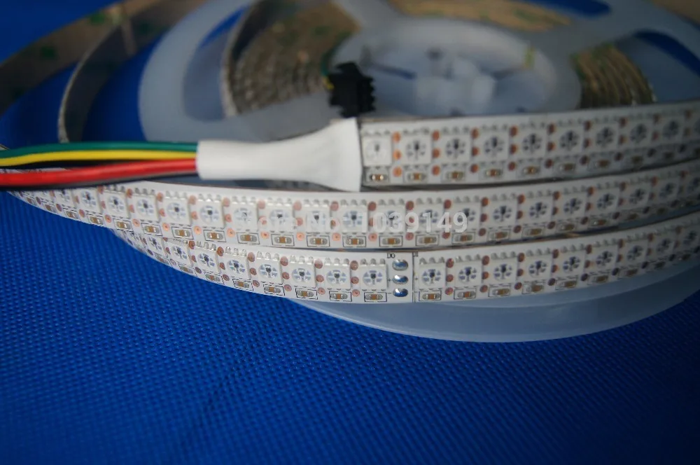 DC5V вход 4 м/рулон белый PCB WS2811 ic встроенный 5050 SMD RGB светодиодный чип цифровой WS2812B 144