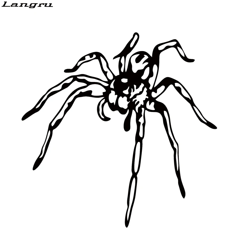 

Langru паук Настенная Наклейка Виниловая наклейка для стайлинга автомобиля съемное украшение для автомобиля Животное Декор JDM