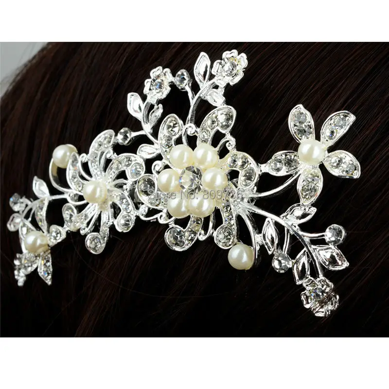 1 шт. Свадебная заколка для волос с жемчугом и кристаллами|pearl hair pins|wedding bridalfashion pins