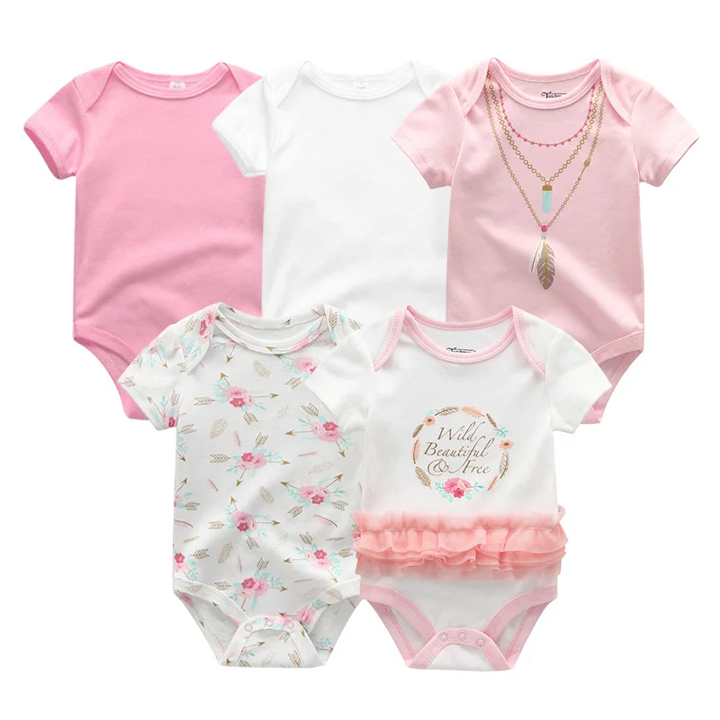 baby clothes5086 Высокое качество, детский комбинезон с коротким рукавом из хлопка, с o-образным вырезом 0-12м, одежда для новорожденных мальчиков и девочек, комплекты Детской одежды платье для девочки боди одежда для новорожденных - Цвет: baby clothes5086