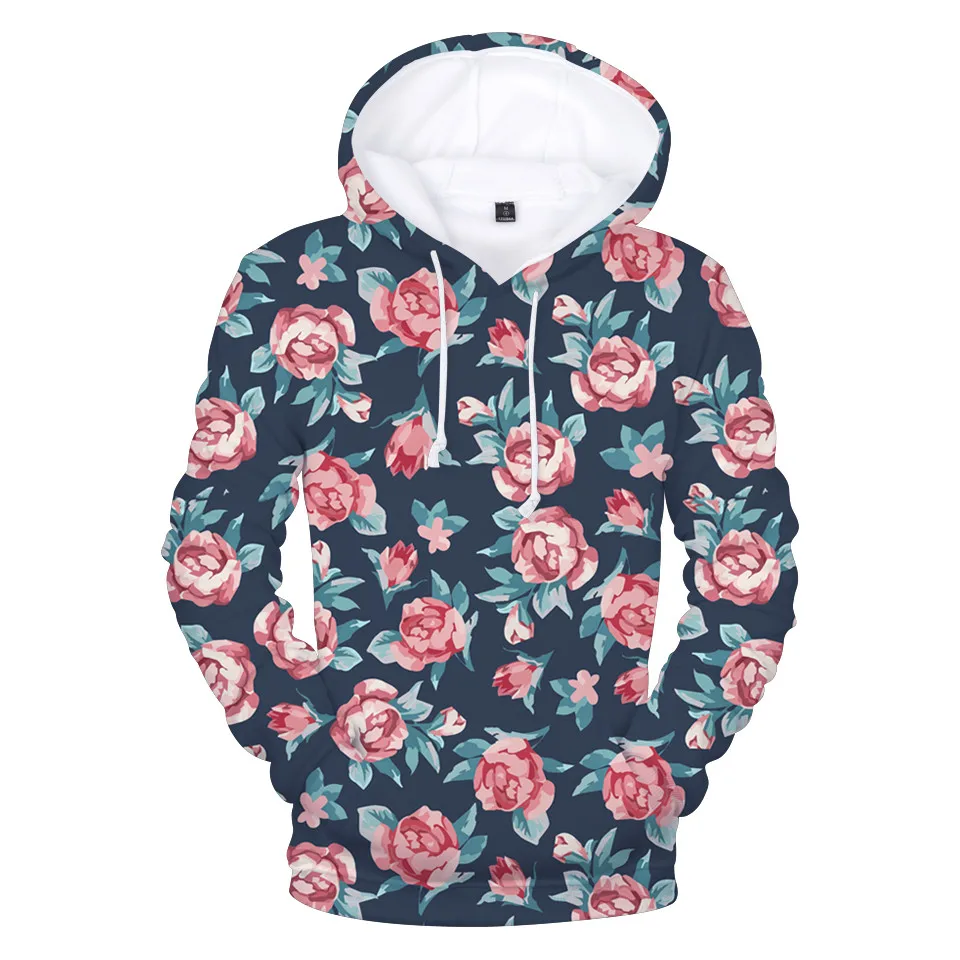 Женская 3D Толстовка с цветами красивые толстовки для женщин сезон осень зима