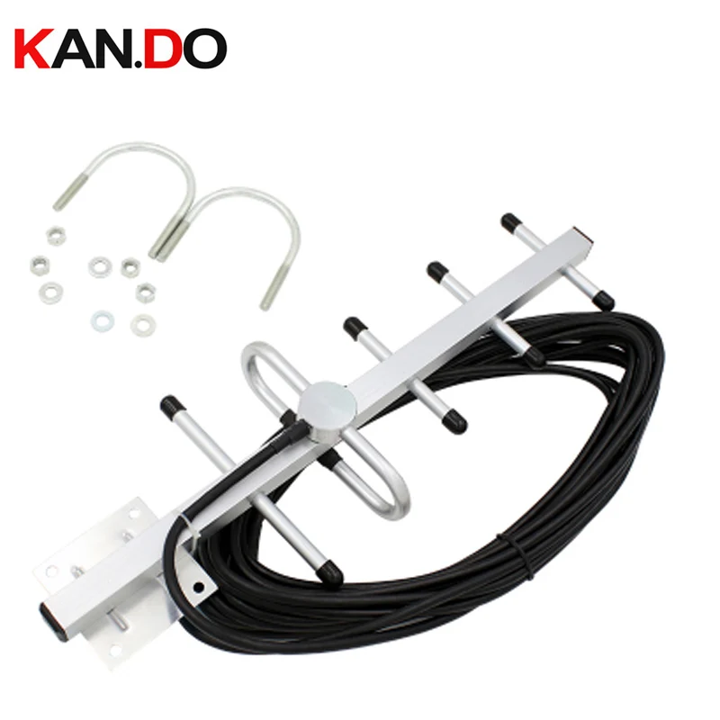С кабелем 10 м 7dbi Антенна Yagi GSM CDMA 824 960 МГц усилитель антенны N разъем|booster antenna|gsm outdoor