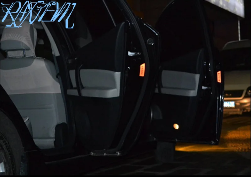 4 шт./компл. стильные Светоотражающие предупреждающие наклейки на дверь для Mini