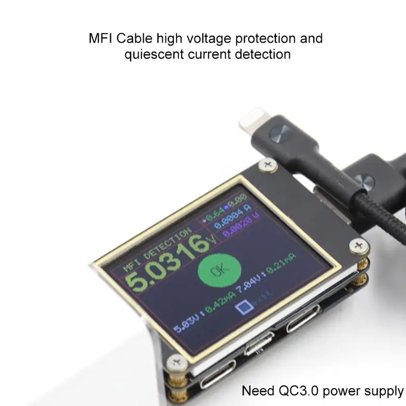 WEB-U2 USB тестер класса d QC4.0+ PD3.0 2,0 PPS протокол быстрой зарядки емкость постоянного тока измеритель 4~ 24 В 5A поддержка онлайн-класса