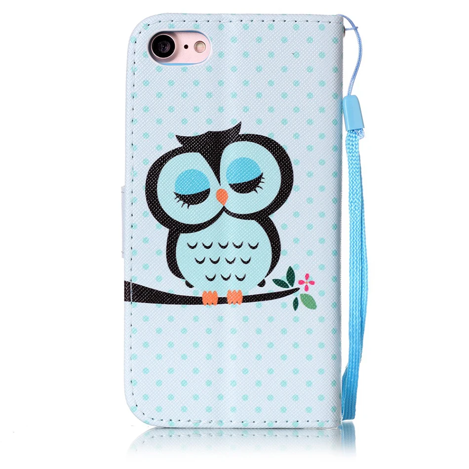 Слон Сова Pattern кошелек флип-чехол для телефона для Айфона iPhone 4, 4S 5 5S SE 5C i6 6 6S 7 Plus iPhone 8Plus чехол для iPhone 8Plus Fundas B21