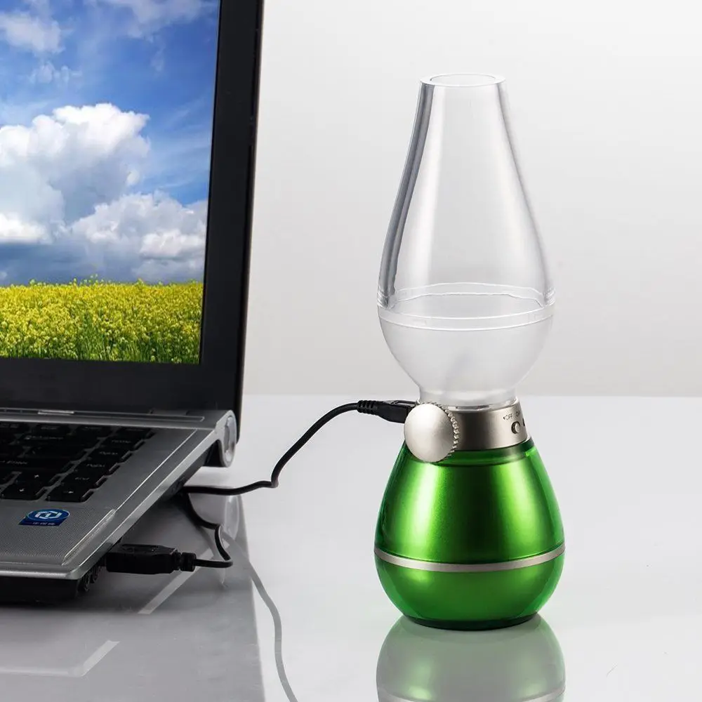 Потоковая Светодиодная лампа винтажная керосиновая в стиле ретро заряжаемая от