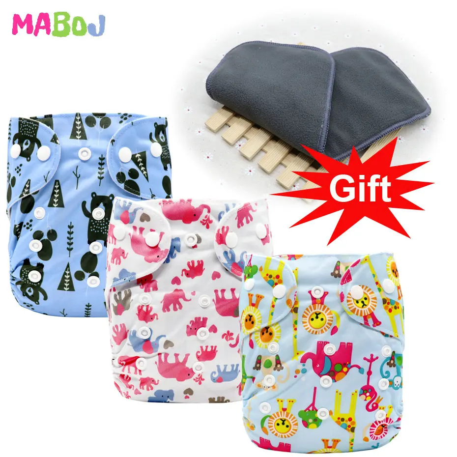 PD5-4-11 MABOJ Cloth Diapers Baby Pocket Cloth Diaper One Size Waterproof Nappy Reusable Cloth Nappies Set Washable Wholesale New - Цвет: PD5-4-11