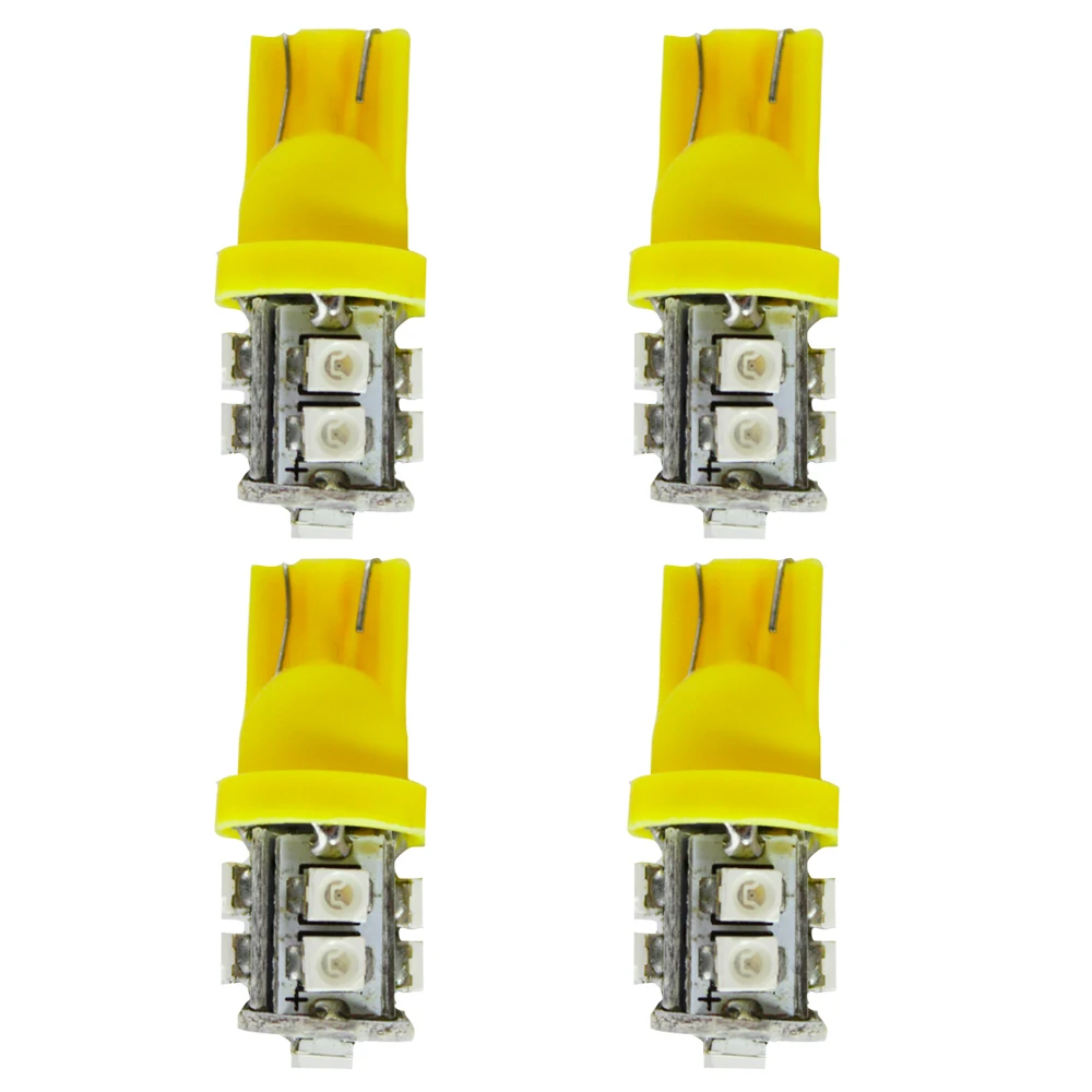 4 шт. Автомобильные светодиодные лампы T10 168 194 W5W 10 1210/3528 SMD|Сигнальная лампа| |