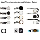 1 шт. для iPhone 5 5c 5s 6 6p 6s 6sp 7 7 Plus Замена кнопки Home с гибким кабелем и резиновой прокладкой