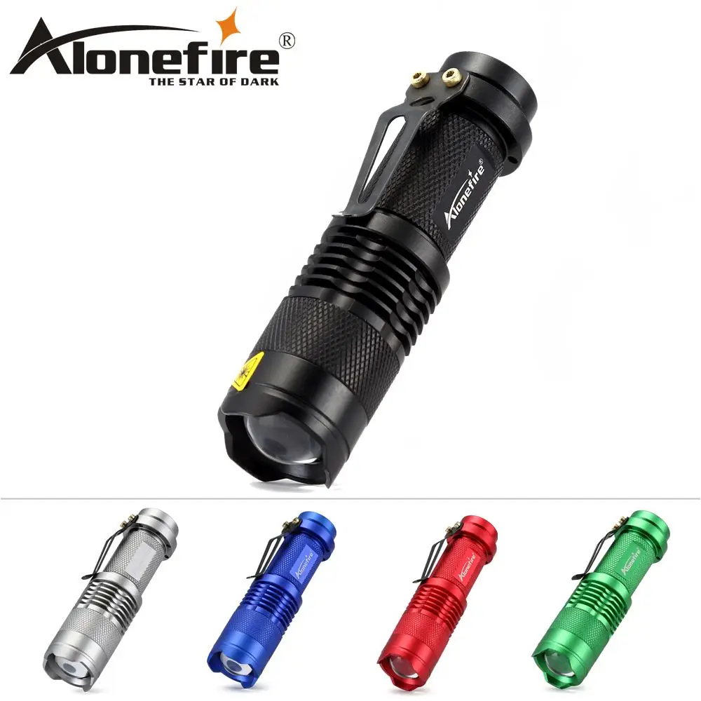 AloneFire SK68 Мини фонарик 2000 лм CREE Q5 светодиодный алюминиевый зум фонарь