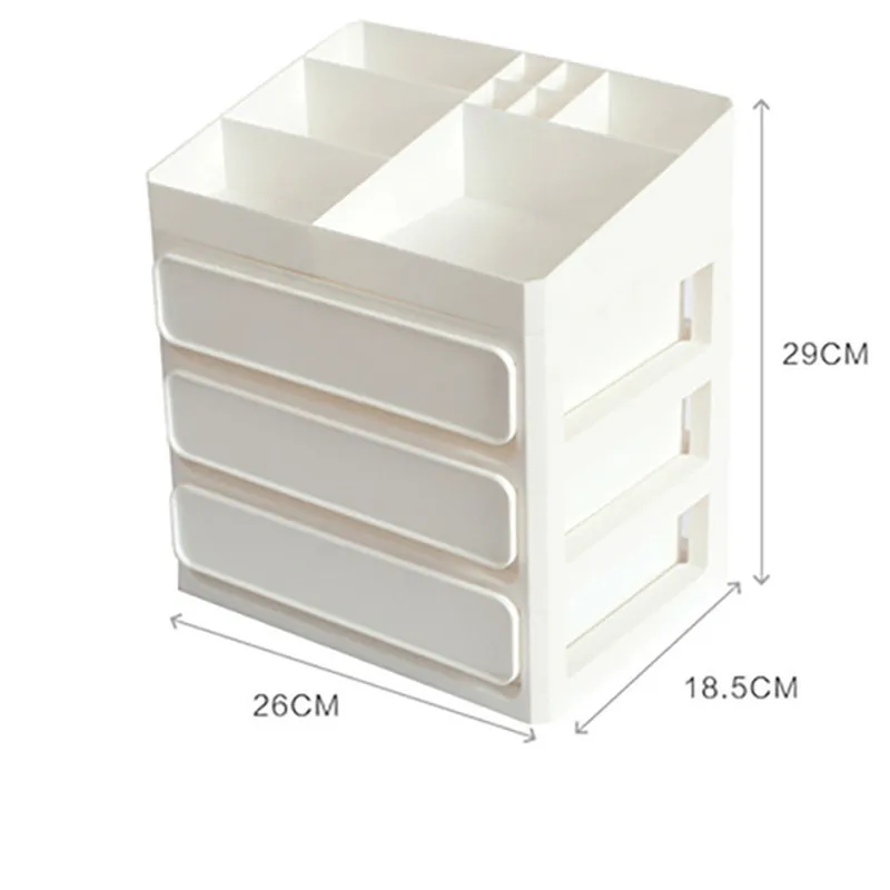Пластиковый косметический Органайзер Ящик для хранения ванной комнаты