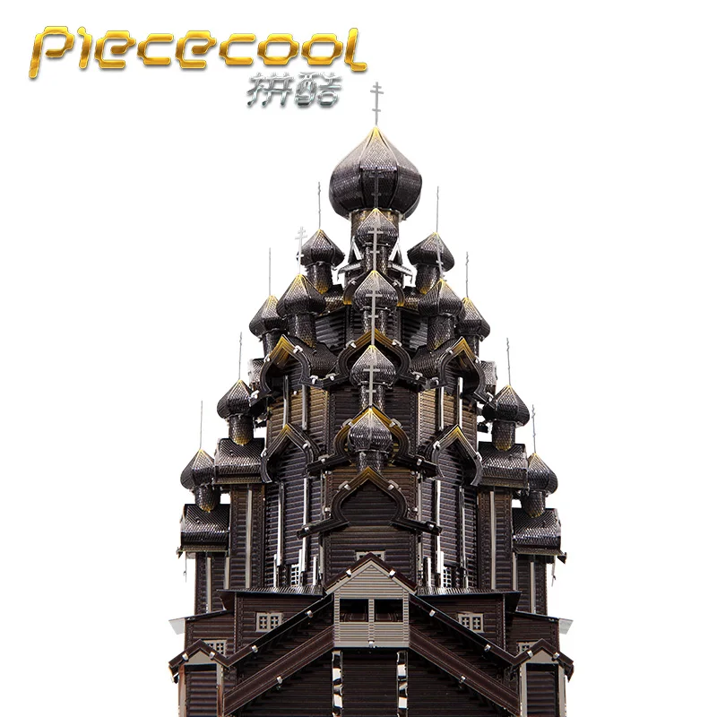 Piececool 3D KIZHI церковь трансфигурации 430 металлическая сборка из нержавеющей стали
