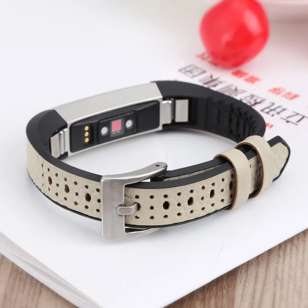 Кожаный ремешок TUP + для умных часов Fitbit Alta frontier/классический сменный наручных HR