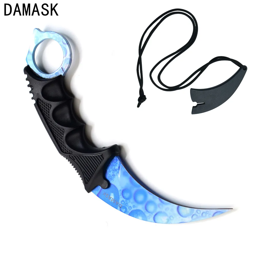 Дамаск бренд csgo Counter Strike Karambit ножи Professional Тактический Кемпинг борьба для поездки