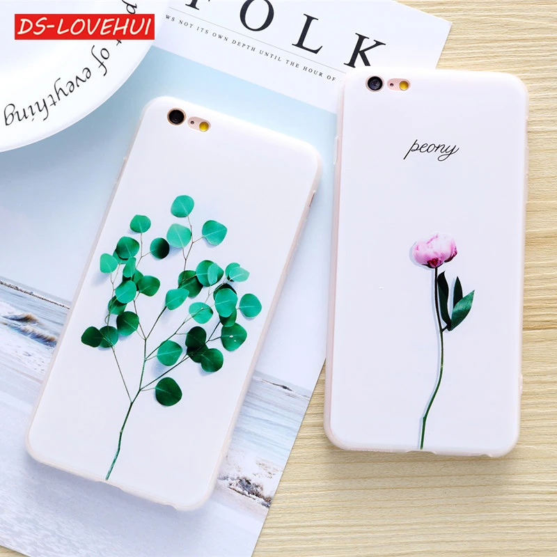 DS-LOVEHUI чехол из ТПУ для iphone 7 8 7/8 plus 5 5S SE Ультратонкий силиконовый 6 6S Plus X |
